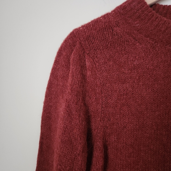 Nation LTD | Shane Alpaca & Wool Blend Sweater Dress in Rust - Size M - Picture 4 of 11